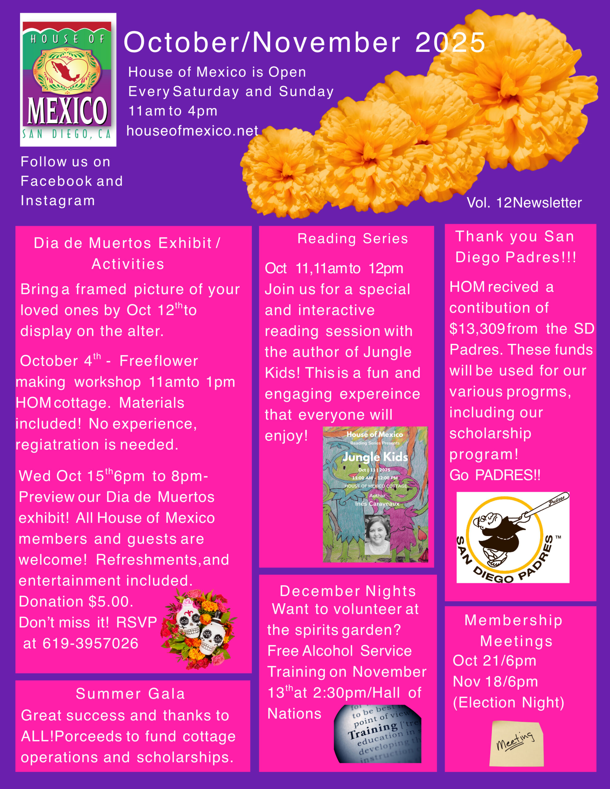 October/November 2025 Newsletter